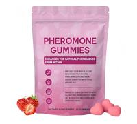 Female Pheromone Gummies - Enhance Attraction and Confidence - Scientifically Formulated with Maca, Fenugreek, Beetroot, Parsley and Gluten-Free - Non-GMO, Strawberry Flavour(60)