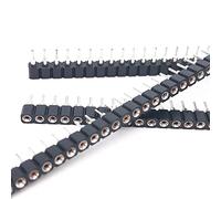 Female Pin Header Single Row Pin - 5pcs 1x40P 2.54mm Round Hole Female Header Tin Single Row 40Pin P-C-B IC Crystal Socket Connector