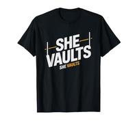 Female Pole Vaulter Track Athlete Woman Who Defies Gravity T-Shirt