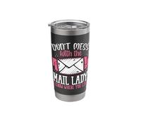 Female Postal Worker Dont Mess with The Mail Lady Stainless Steel Insulated Tumbler