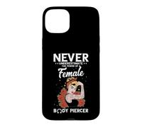 Female Power Body Piercing Dermal Piercing Body Piercer Case for iPhone 15 Plus