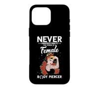 Female Power Body Piercing Dermal Piercing Body Piercer Case for iPhone 16 Pro Max