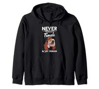 Female Power Body Piercing Dermal Piercing Body Piercer Zip Hoodie