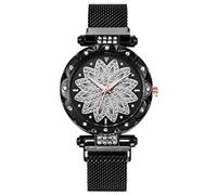 Female Quartz Women Wristwatches Clock Ladies Watches Women's Watch Talking Watches for Women (Black, One Size)