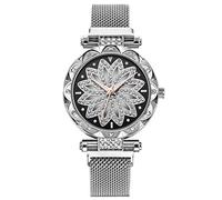Female Quartz Women Wristwatches Clock Ladies Watches Women's Watch Talking Watches for Women (Silver, One Size)