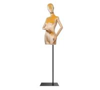 Female Retail Mannequins with Adjustable Body Posture, Clothing Store Window, Sewing Shop Mannequin, Retail Manikin(Gold)