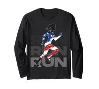 Female Runner. Run. Strong. Focused. Unstoppable. Long Sleeve T-Shirt