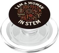 Female Scientist - I Am A Woman In STEM - Women PopSockets PopGrip for MagSafe