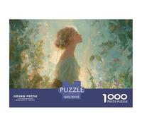 Female Silhouette 1000 Piece Jigsaw Puzzle Educational Games Creative Flower Jigsaw Puzzles Beautiful Decoration Puzzle for Adults And Kids 70x50cm/1000pcs