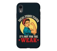 Female Social Studies Educator Teacher Case for iPhone XR