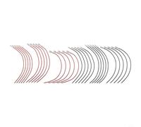 Female Spade Connectors 2.8mm 4.8mm 6.3mm 30-Pack for Speaker Wire Terminals, Tinned Copper with Nylon Insulation, Red and Black, for Automotive and Industrial Use