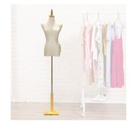 Female Tailors Dummy Female Dress Form Mannequin Torso Body, Height Adjustable 120cm-182cm Clothing Display Tailors Dummy Sewing Torso For Dress Jewelry Display, 3 Styles Of Base with Stand(Natural,A)