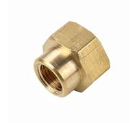 Female Thread 1/8" 1/4" 3/8" 1/2" 3/4" BSP Brass Pipe Fitting Copper Hose Hex Coupling Coupler Fast Connetor,1inchF to 1inchF