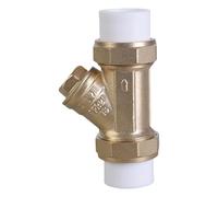 Female Thread Brass Inline Y Type Filter Strainer Valves Water Pipe Fittings Connector Check Valves for Water Oil Pipe Fitting Connector Adapter