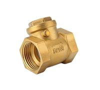 Female Thread Brass Non-Return Swing Check Valve 232PSI Water Backflow DN32 DN40 DN50 Optional 1Pcs(DN50)