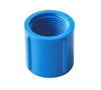 Female Thread PVC Pipe Connector - 20-32mm Garden Watering Fitting - Durable White/Gray/Blue Tube Joint Straight Cap 1pc(Blue,20mm)