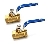 Female Threaded Brass Ball Valves Switches with Ergonomic Grip High Efficiency Plunger Pumps Valves for Water, Oil and Ball Flows Control Switches