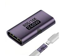 Female to Female Adapter | 240W High Speed Converter | Type C to Type C Mini Adapter for Desktop | Laptop, Home, Travel - Supports 8K Video, 16K60Hz, Data Transfer