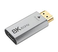 Female to Male Phone Adapter - 8K HD Converter,60Hz Low Latency Projector Adapter,For Laptop Computer Monitor Projector and TV