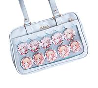 Female Top Handle Handbag Girl Cute Shoulder Bag Womens Transparent Messenger Bag Student Pain For School Party College-style Messenger For Girls Female Handbag Cute Pain Shoulder