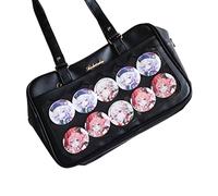 Female Top Handle Handbag Girl Cute Shoulder Bag Womens Transparent Messenger Bag Student Pain For School Party College-style Messenger For Girls Female Handbag Cute Pain Shoulder