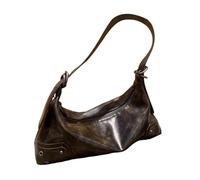 Female Underarm Bag Aesthetic Crossbody Bag Women Large Capacity Shoulder Bag PU Leather Armpit Bag for Everyday