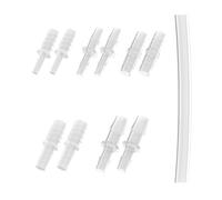 Female Urination Device Connector, Hose Barb Fittings 10Pcs, Connect The Urinal Tightly to The Extension Tube, Reusable Pipeline Connector, 1/5",7/25",7/20",11/25",47/100" (7/20" to 5 Diameters)