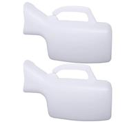 Female Urine Bottle, Portable Urinal Toilet,1000ml Pee Bottle for Women,2 Pack Spill Proof Urinal Bottle for Car,Hospital, Travel,Camping,Elderly & Incontinence