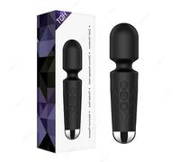 Female Vibrator, masturbator, Fully Automatic Clitoral Stimulation Vibrator (Black, 20 * 4.3cm)