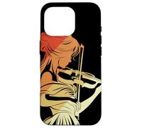 Female Violin Player Retro Style Bluegrass Music for Girls Case for iPhone 16 Pro