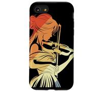 Female Violin Player Retro Style Bluegrass Music for Girls Case for iPhone SE (2020) / 7 / 8