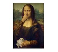 Female Wall Decor Female Oil Painting with Humorous Touch
