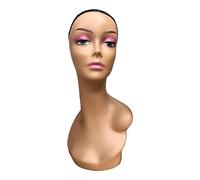 Female Wig Head Mannequin Long Neck Manikin for Jewelry Wigs Making Necklace Style B