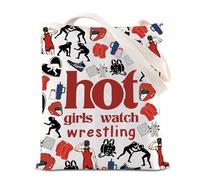 Female Wrestling Merch Tote Bag Girly Wresting Inspire Handbag Wrestler Player Shoulder Bag Coach Gift Wrestling Mom Gift (wrestling UK)
