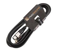 Female XLR to Single RCA Gold Phono Plug Lead Audio Signal Patch Cable (3m) | Noiseless OFC Audio Signal Cable for Stage & Studio