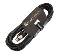 Female XLR to Single RCA Gold Phono Plug Lead Audio Signal Patch Cable (6m) | Noiseless OFC Audio Signal Cable for Stage & Studio
