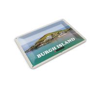 Femer Tin Postcard Cities Burgh Island United Kingdom 14 x 10 cm Decorative Sign