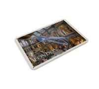 Femer Tin Postcard Cities London Natural History Museum 14 x 10 cm Decorative Sign