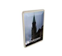 Femer Tin Postcard Cities Nuremberg St. Peter Church 10 x 14 cm Sign