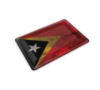 Femer Tin Postcard East Timor Flag 14 x 10 cm Flag Rust Decorative Sign