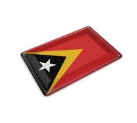 Femer Tin Postcard East Timor Flag 14 x 10 cm Vintage Decoration