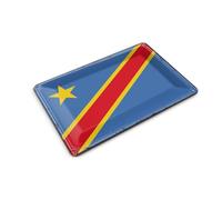 Femer Tin postcard flag DR Congo 14 x 10 cm retro democratic congo decorative sign