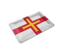 Femer Tin Postcard Guernsey Flag 14 x 10 cm Flag Vintage Decoration