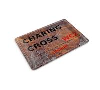 Femer Tin Postcard London 14 x 10 cm Charing Cross WC2 Decorative Sign
