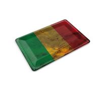 Femer Tin Postcard Mali Flag 14 x 10 cm Flag of Mali Rust Decorative Sign