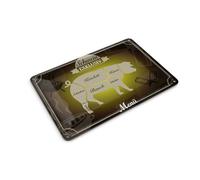 Femer Tin Postcard Meat 14 x 10 cm Pig Exclusive Menu Metal Decorative Sign