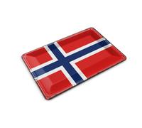 Femer Tin Postcard Norway Flag 14 x 10 cm Retro Flag Norway Decorative Sign