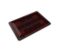 Femer Tin Postcard Note 14 x 10 cm Here High German Spoken Decorative Sign