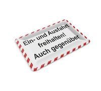 Femer Tin Postcard Parking 14 x 10 cm Entry and Exit Free Decorative Sign