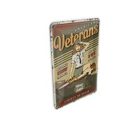 Femer Tin Postcard Retro 10 x 14 cm Pinup American Veterans Liberty Decorative Sign